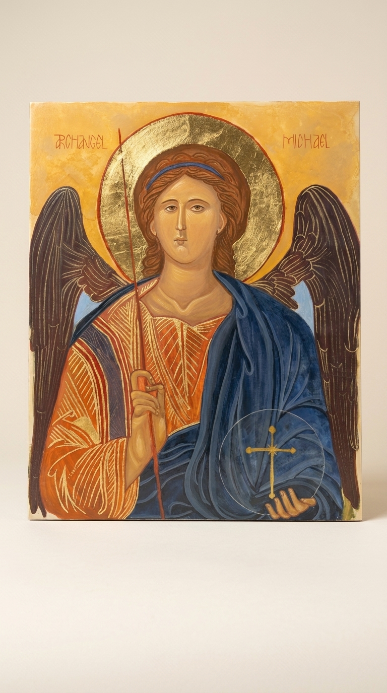 Archangel Michael on Claybord